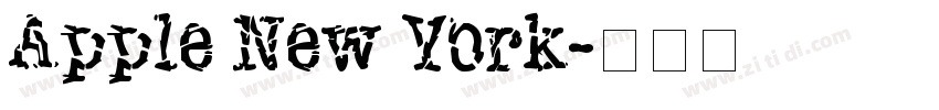 Apple New York字体转换